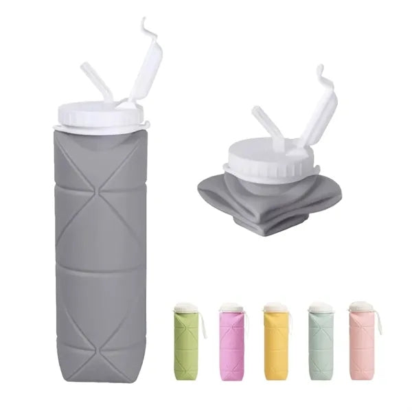 20oz Silicone Collapsible Water Bottle