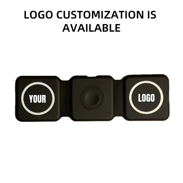 15W Magnetic Foldable 3 In 1 Charging Station