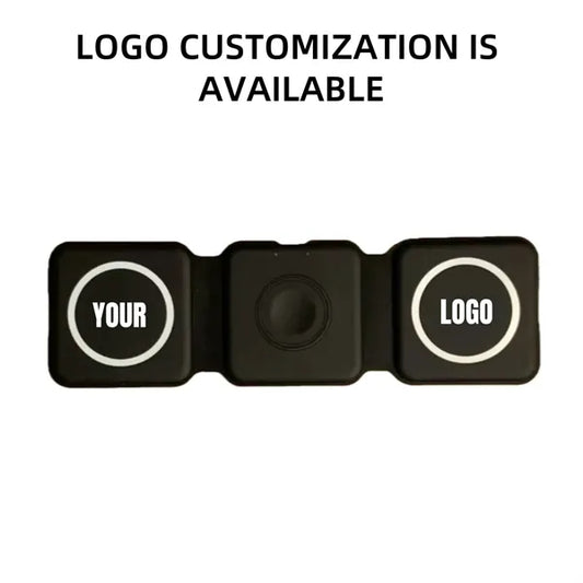 15W Magnetic Foldable 3 In 1 Charging Station