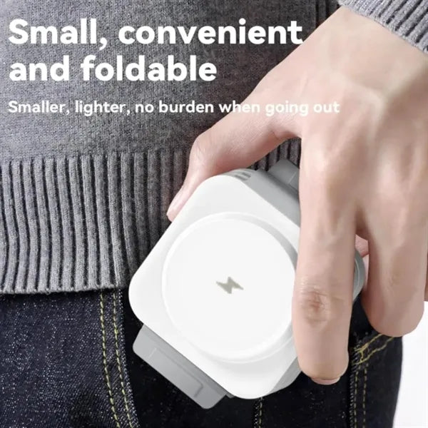 15W Magnetic Foldable 3 In 1 Charging Station