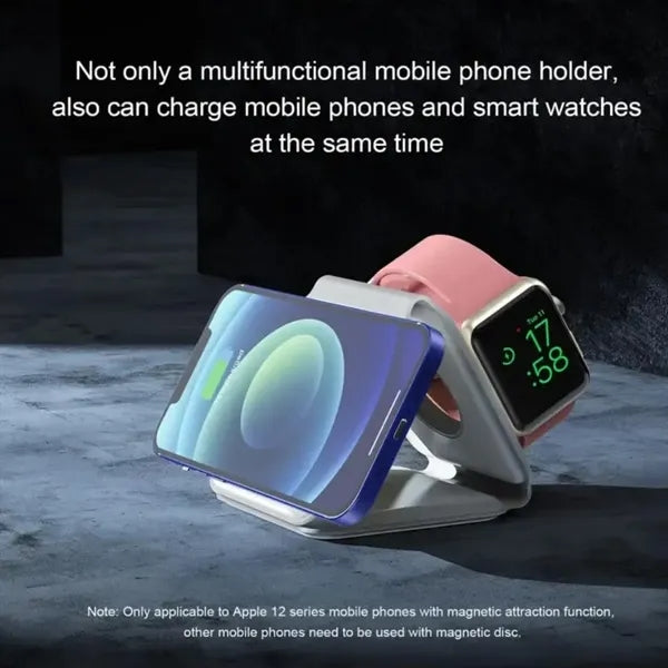 15W Magnetic Foldable 3 In 1 Charging Station