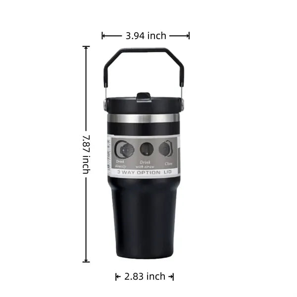 20oz Stainless Steel Insulated Tumbler With Lid And Straw