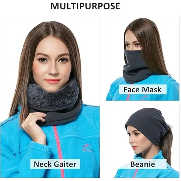 Adjustable Windproof Fleece Face Mask Neck Gaiter