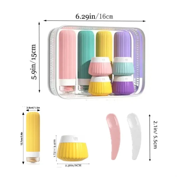 3oz 8 Pack Travel Bottles Set For Toiletries