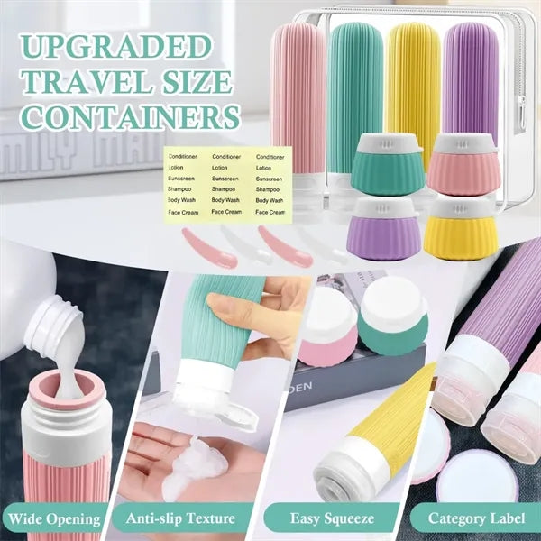 3oz 8 Pack Travel Bottles Set For Toiletries