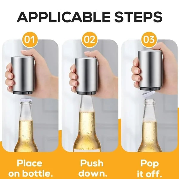 Automatic Stainless Steel Beer Bottle Opener
