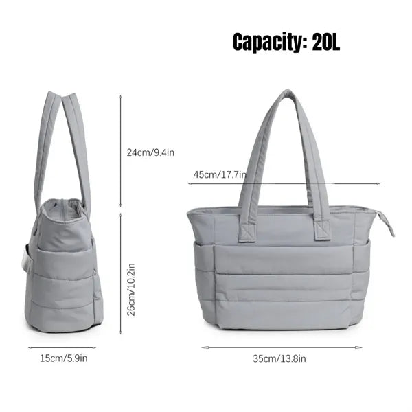 Lightweight Handbag Tote Bag with Compartments