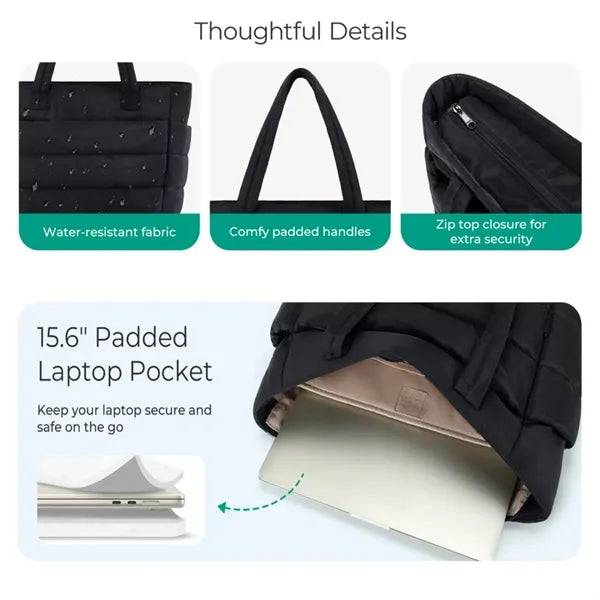 Lightweight Handbag Tote Bag with Compartments