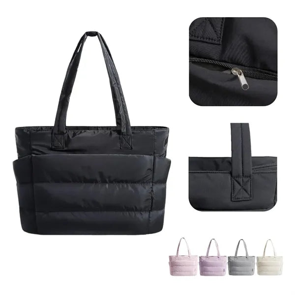 Lightweight Handbag Tote Bag with Compartments