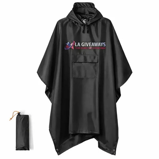3 in 1 Outdoor Raincoat Hooded Sleeve Waterproof Rain Poncho