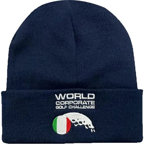 Embroidery Solid Color Knitted Beanie