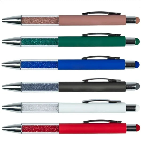 Glitter - Recycled Glitter Grip Stylus Pen