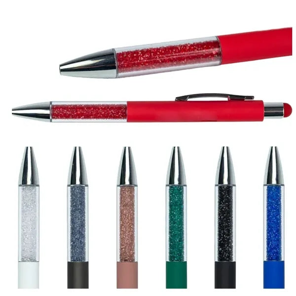 Glitter - Recycled Glitter Grip Stylus Pen