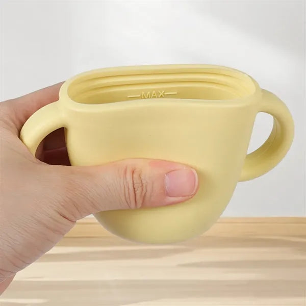 Infants toddlers kid straw training silicone baby sippy cups