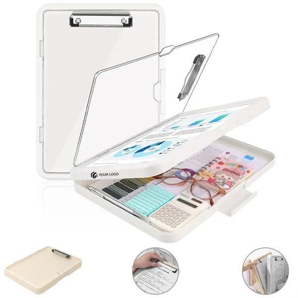 Work school office high capacity clipboard with storage