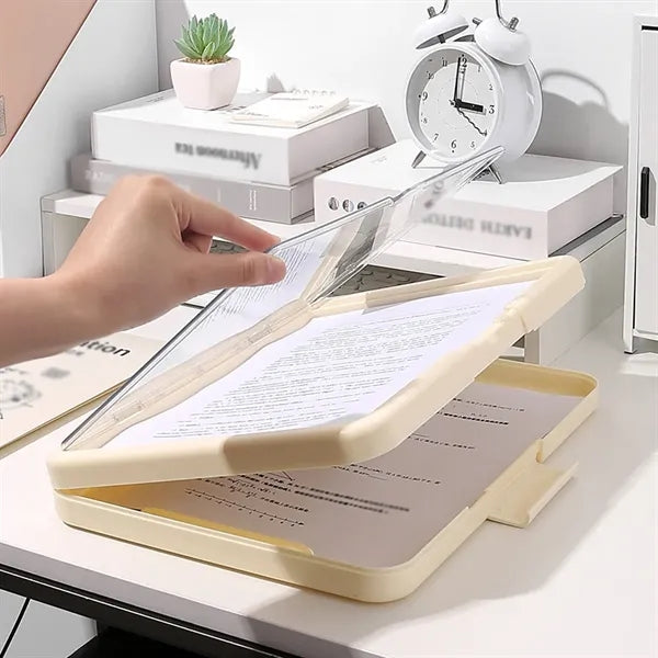 Work school office high capacity clipboard with storage