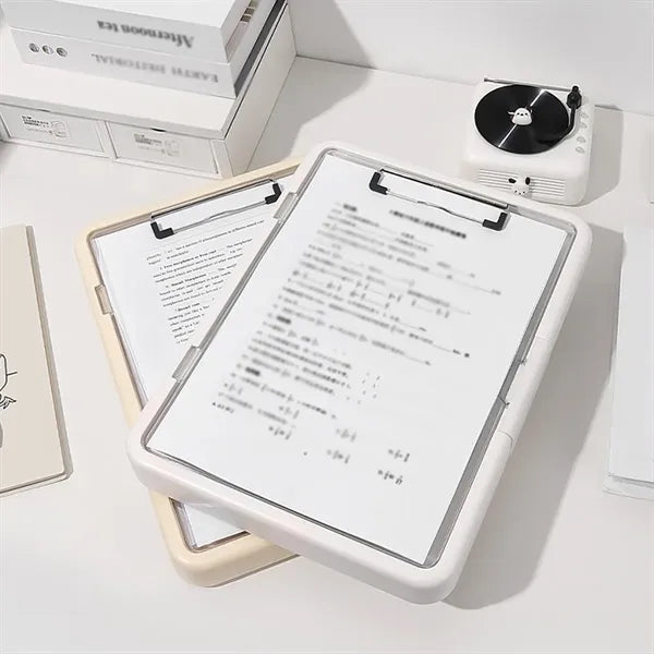 Work school office high capacity clipboard with storage