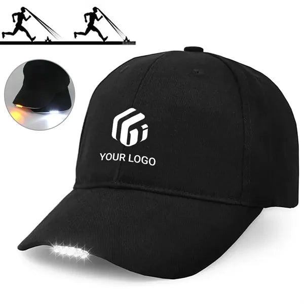 Outdoor jogging fishing party holiday LED baseball cap hat