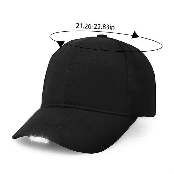 Outdoor jogging fishing party holiday LED baseball cap hat
