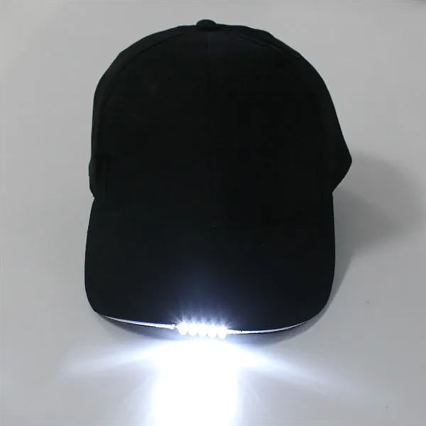 Outdoor jogging fishing party holiday LED baseball cap hat