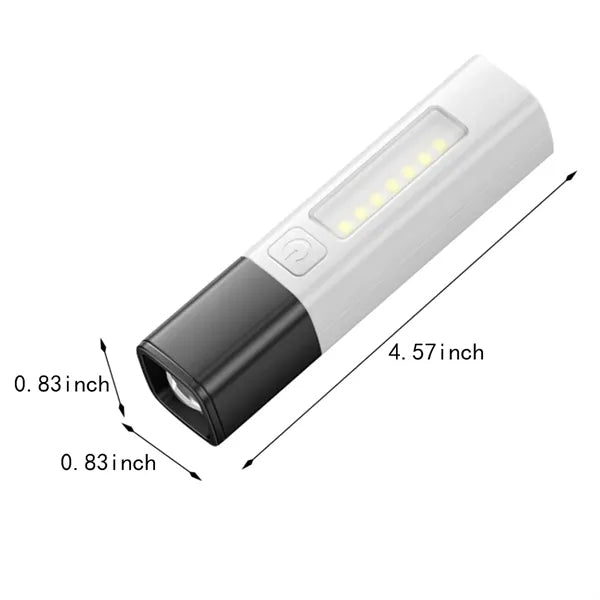 Portable strong light power bank rechargeable LED flashlight