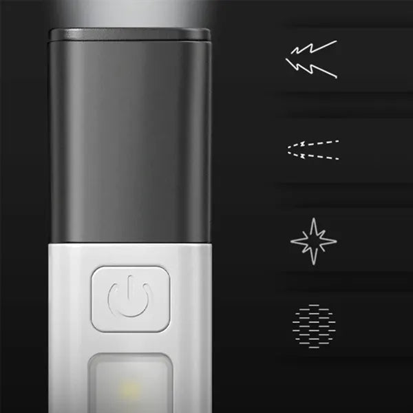 Portable strong light power bank rechargeable LED flashlight