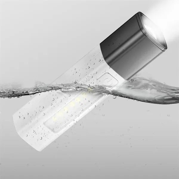 Portable strong light power bank rechargeable LED flashlight