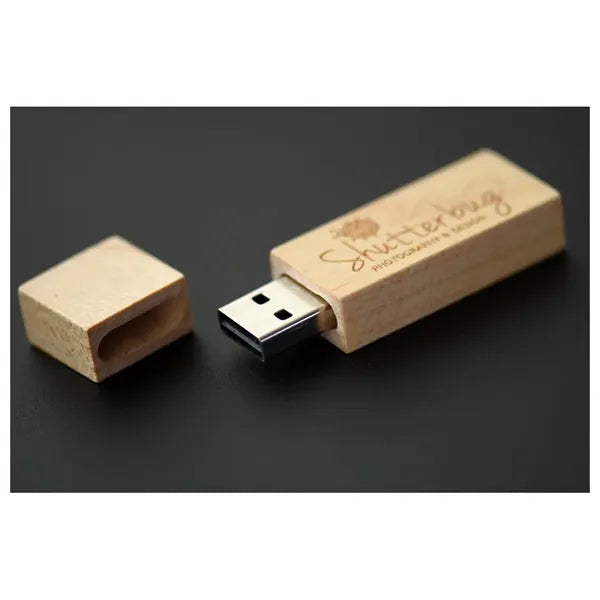 4GB Wooden USB Flash Drive W/Wooden box