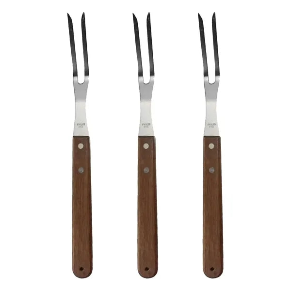 Picnic Barbecue Forks With Wooden Handle