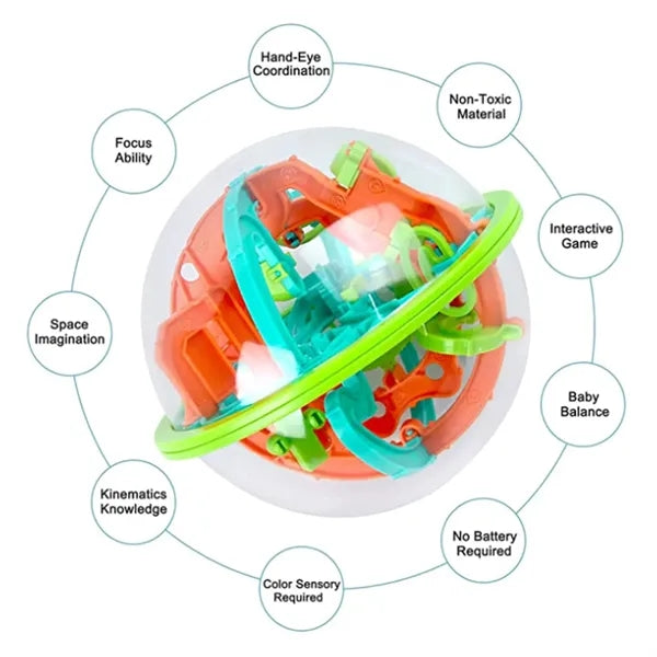 3D Maze Brain Puzzle Ball