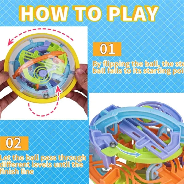 3D Maze Brain Puzzle Ball