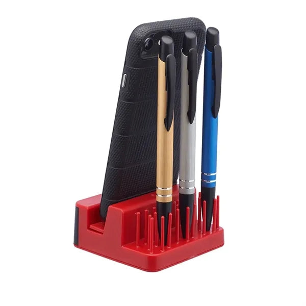 Light Up Logo Pen Holder Phone Stand