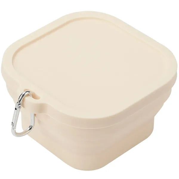 Foldable Silicone Bowl with Cover for Camping