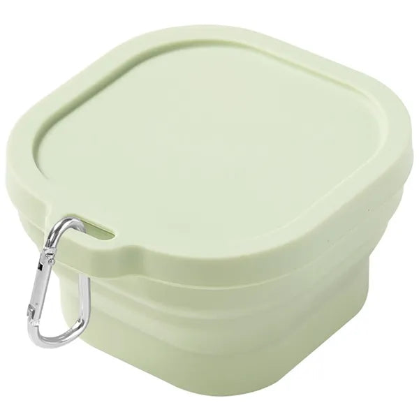 Foldable Silicone Bowl with Cover for Camping