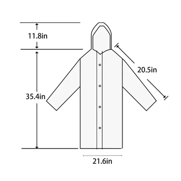 EVA Children's Poncho Raincoat With Hood