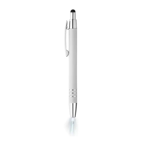 Union Printed - Flashlight Stylus Metal Click Pen