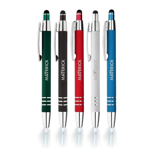 Union Printed - Flashlight Stylus Metal Click Pen