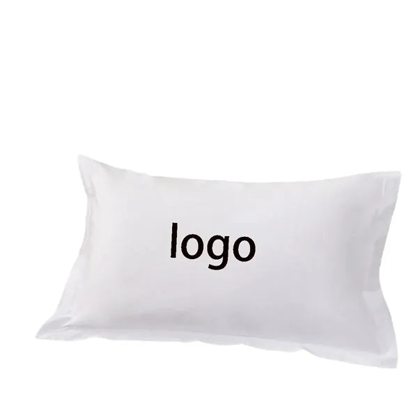 Pure White Pillowcase Cotton Satin jacquard