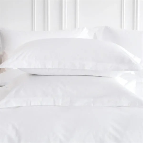 Pure White Pillowcase Cotton Satin jacquard