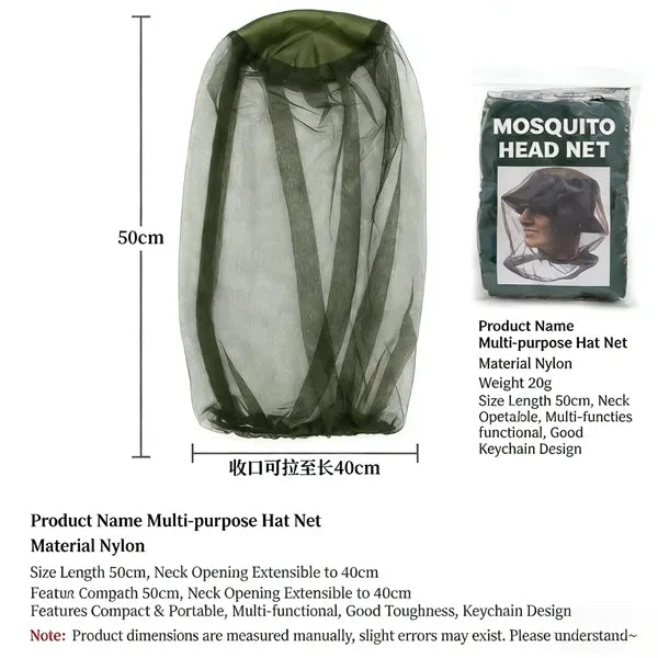 Outdoor Mosquito Net Sun Hat For Fishing