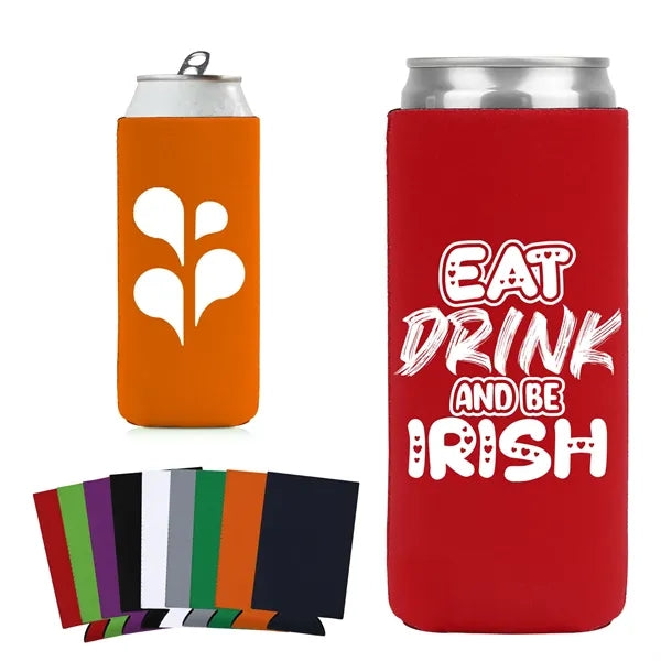 Collapsible 12Oz Slim Can Cooler Ocean