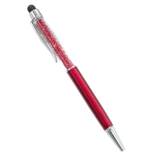 Crystal Ballpoint Pen with Stylus Tip