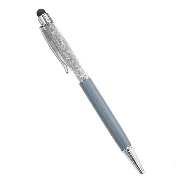 Crystal Ballpoint Pen with Stylus Tip