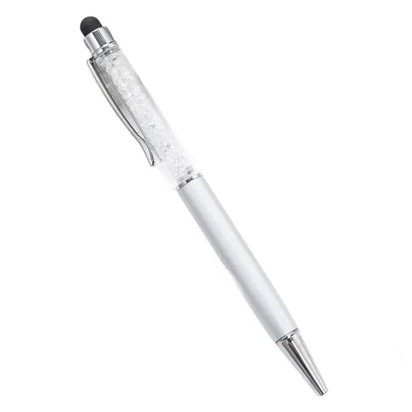 Crystal Ballpoint Pen with Stylus Tip