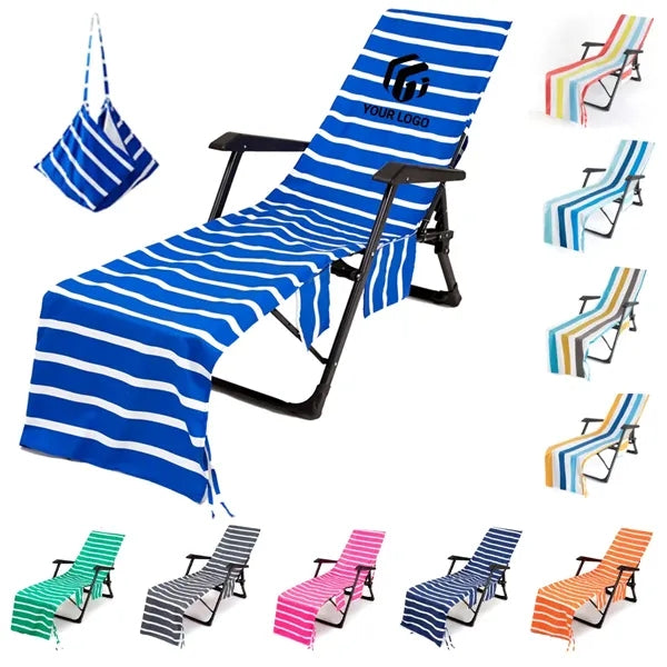 Comfort quick dry colorful lounge beach chair cover towel