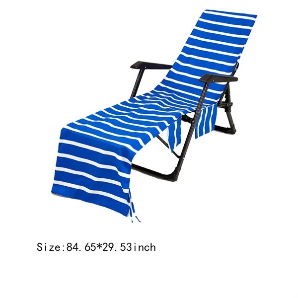 Comfort quick dry colorful lounge beach chair cover towel