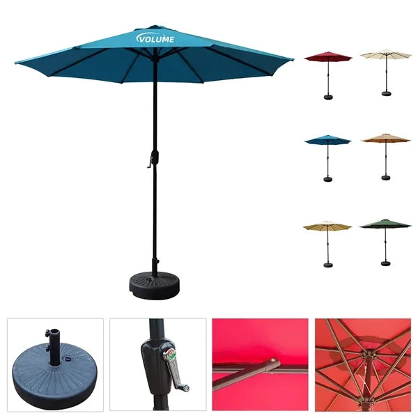 9 Feet Outdoor Metal Central Pillar Umbrella