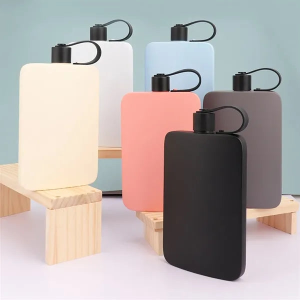 17oz portable travel water bottle stainless steel hip flask