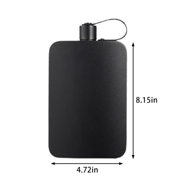 17oz portable travel water bottle stainless steel hip flask