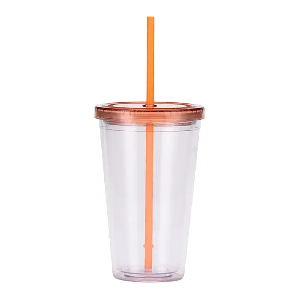 The Colors Double Wall Tumbler w/ Straw